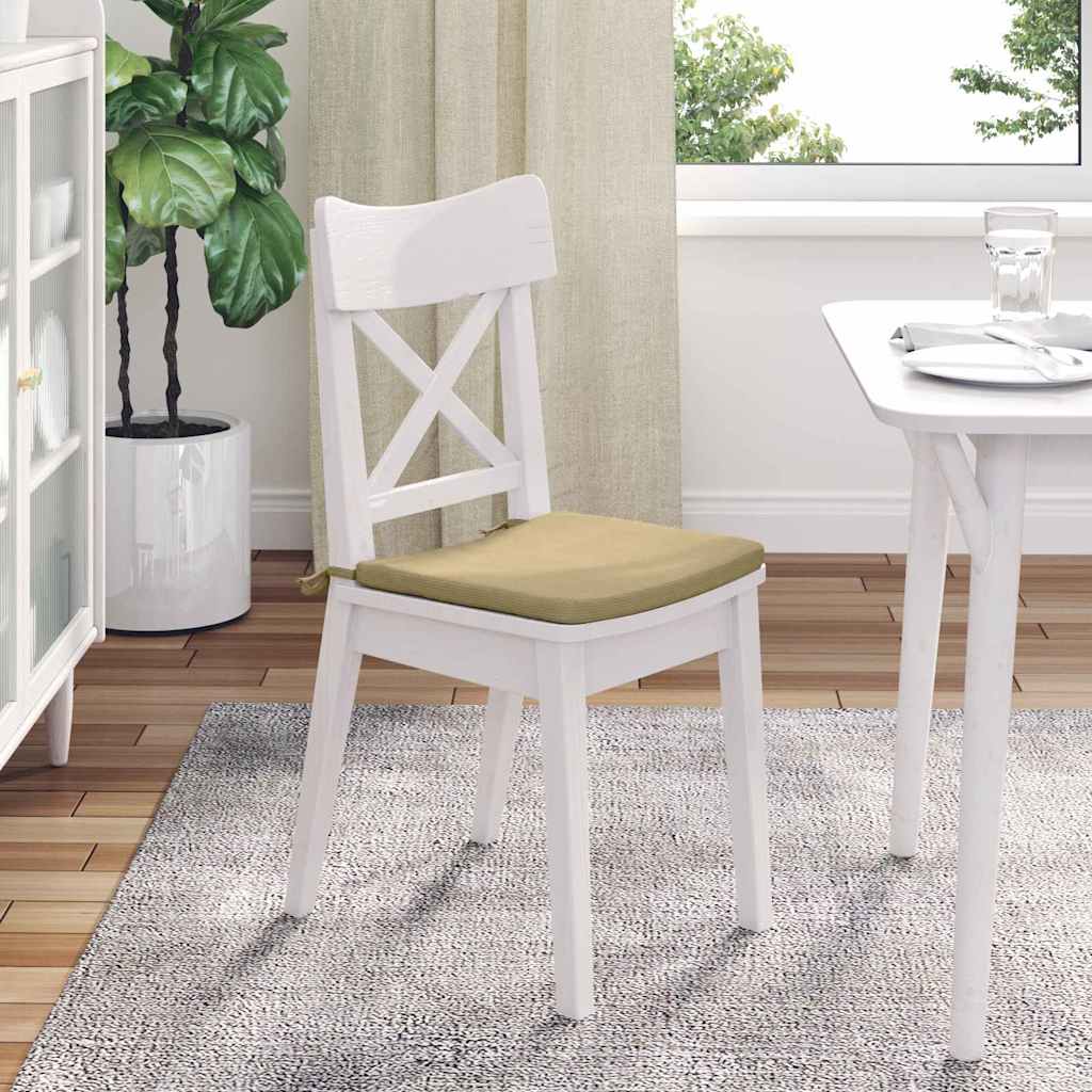 Cuscini per Seduta 4 pcs Grigio Verde 40 x 40 x 3 cm