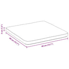 Cuscini per Seduta 4 pcs Giallo Chiaro 40 x 40 x 3 cm
