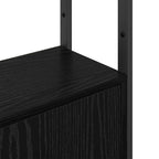 Armadio per Libri Rovere Nero 40 x 24 x 161 cm