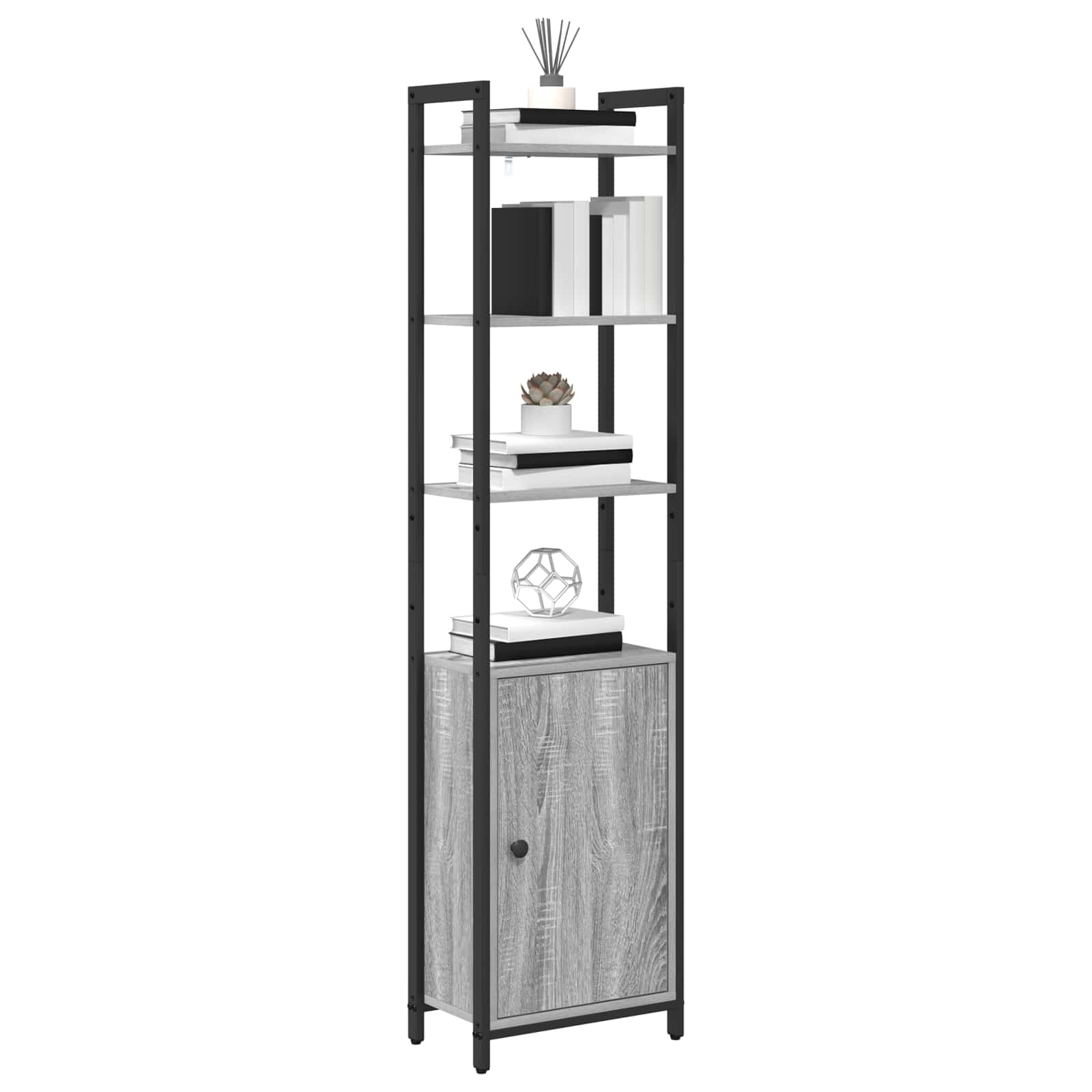 Armadio per Libri Grigio Sonoma 40 x 24 x 161 cm