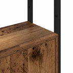 Armadio per Libri Legno vecchio 40 x 24 x 161 cm