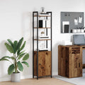 Armadio per Libri Legno vecchio 40 x 24 x 161 cm