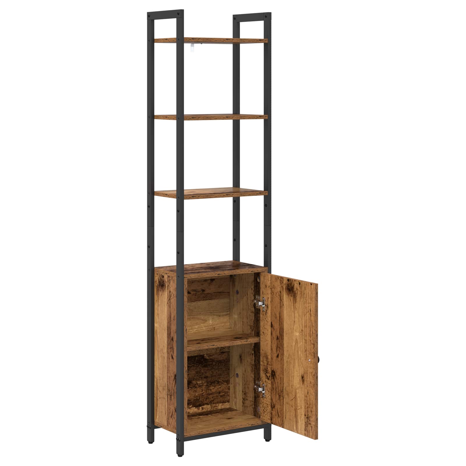 Armadio per Libri Legno vecchio 40 x 24 x 161 cm