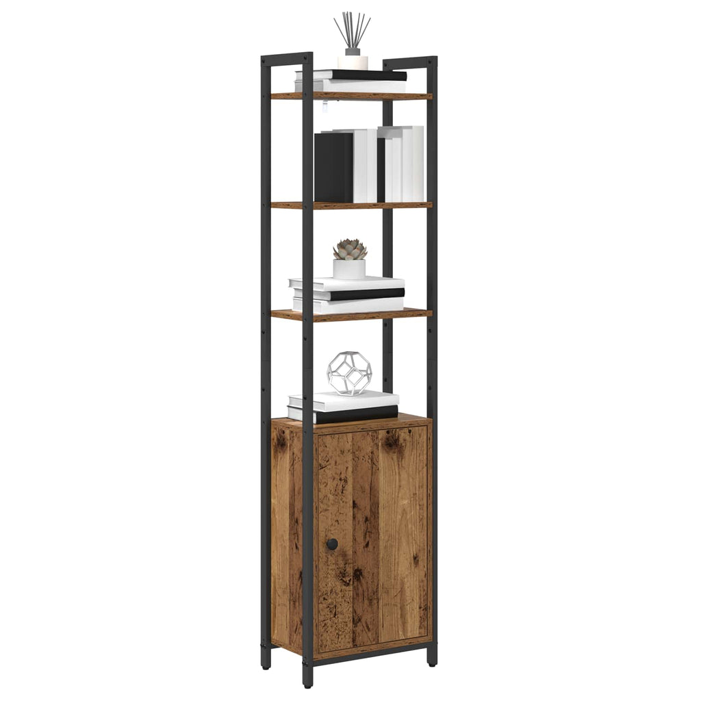 Armadio per Libri Legno vecchio 40 x 24 x 161 cm