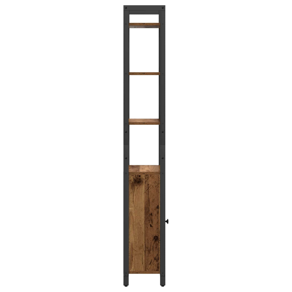 Armadio per Libri Legno vecchio 40 x 24 x 161 cm