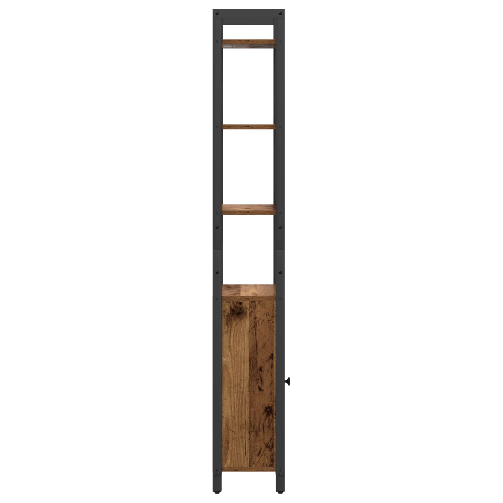 Armadio per Libri Legno vecchio 40 x 24 x 161 cm