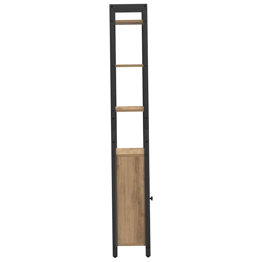 Armadio per Libri Rovere artigianale 40 x 24 x 161 cm