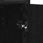 Armadio per Libri Rovere Nero 60 x 24 x 161 cm
