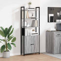 Armadio per Libri Grigio Sonoma 60 x 24 x 161 cm