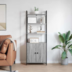 Armadio per Libri Grigio Sonoma 60 x 24 x 161 cm