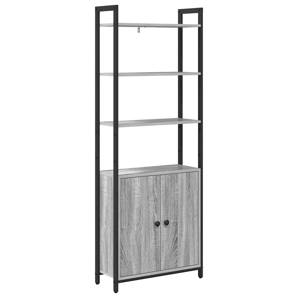 Armadio per Libri Grigio Sonoma 60 x 24 x 161 cm