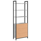 Armadio per Libri Grigio Sonoma 60 x 24 x 161 cm