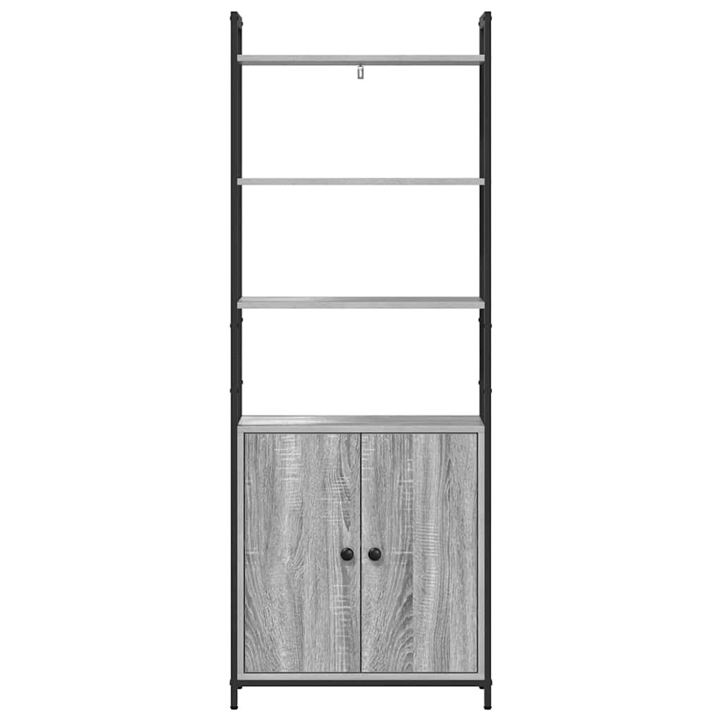 Armadio per Libri Grigio Sonoma 60 x 24 x 161 cm