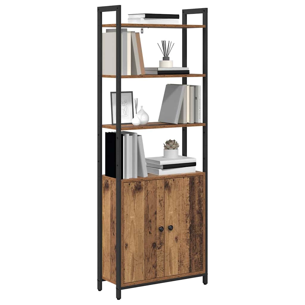 Armadio per Libri Legno vecchio 60 x 24 x 161 cm