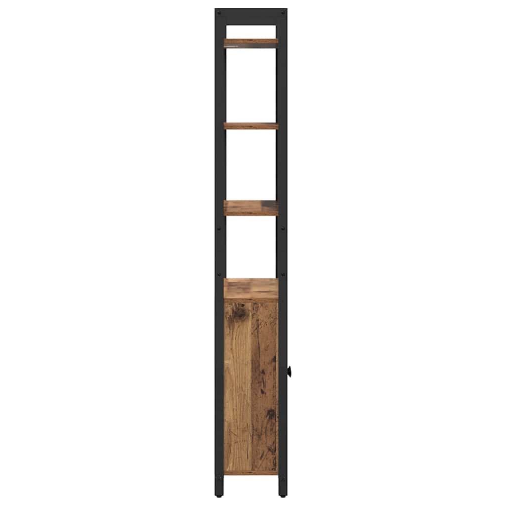 Armadio per Libri Legno vecchio 60 x 24 x 161 cm
