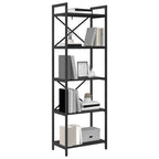 Libreria Rovere Nero 56 x 34 x 171 cm Legno multistrato