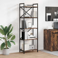 Libreria Rovere fumé 56 x 34 x 171 cm Legno multistrato
