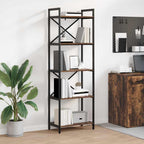 Libreria Rovere fumé 56 x 34 x 171 cm Legno multistrato
