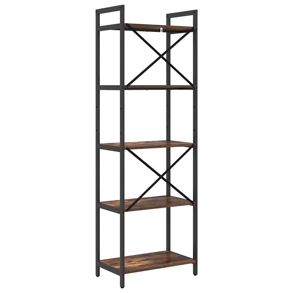 Libreria Rovere fumé 56 x 34 x 171 cm Legno multistrato