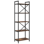 Libreria Rovere fumé 56 x 34 x 171 cm Legno multistrato