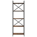 Libreria Rovere fumé 56 x 34 x 171 cm Legno multistrato