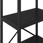 Libreria Rovere Nero 56 x 34 x 133,5 cm Legno multistrato