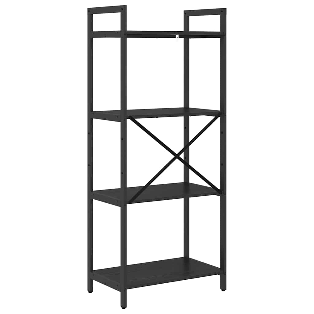 Libreria Rovere Nero 56 x 34 x 133,5 cm Legno multistrato