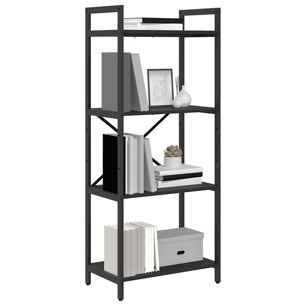 Libreria Rovere Nero 56 x 34 x 133,5 cm Legno multistrato