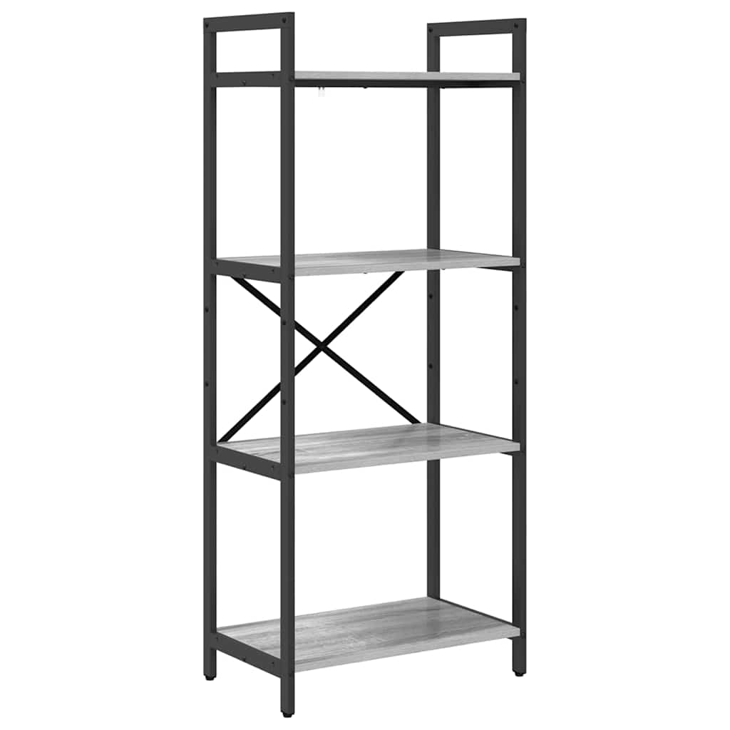 Libreria Grigio Sonoma 56 x 34 x 133,5 cm Legno multistrato