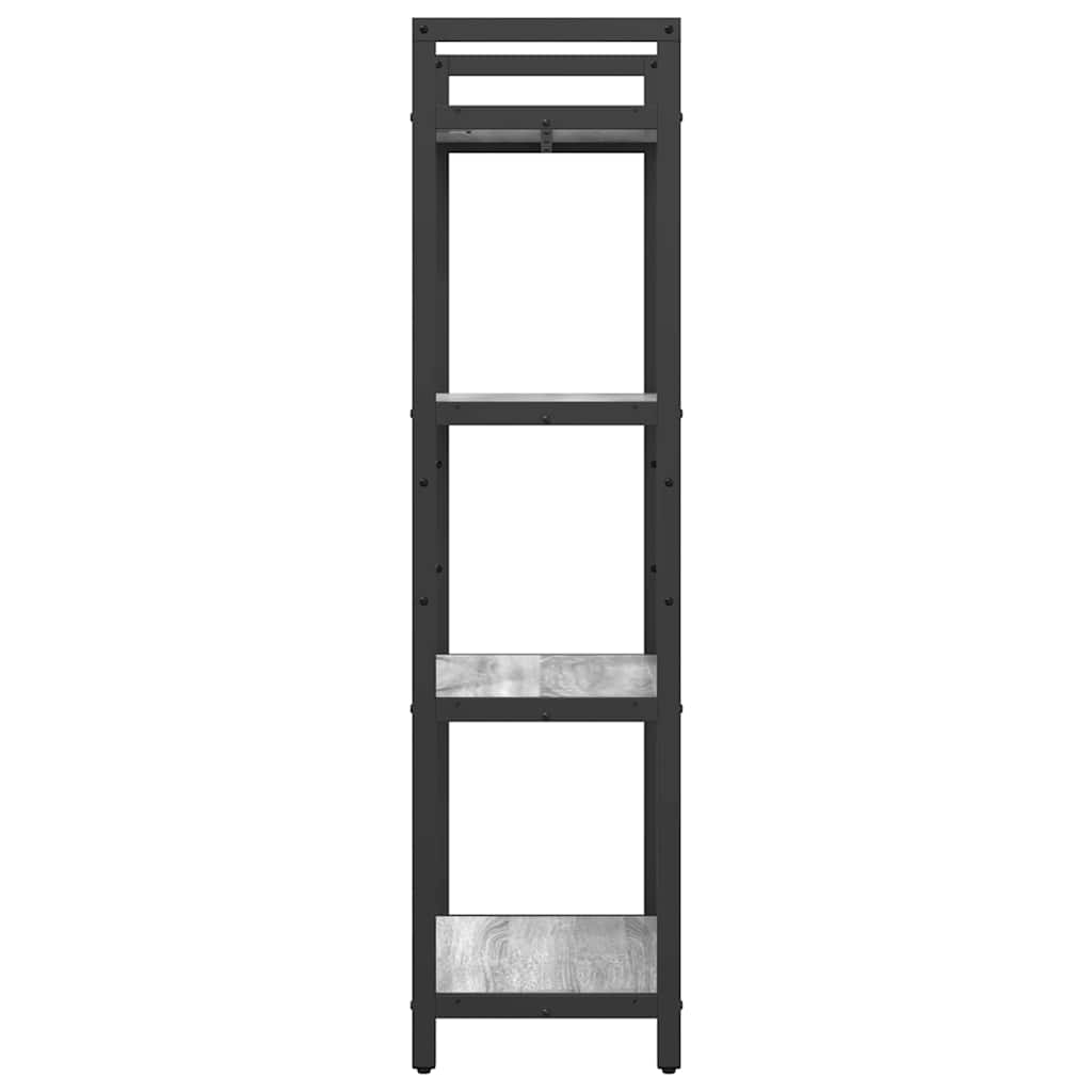 Libreria Grigio Sonoma 56 x 34 x 133,5 cm Legno multistrato