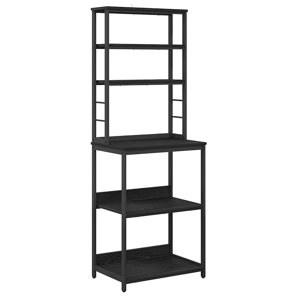 Mensola da cucina Rovere Nero 60 x 40 x 168 cm