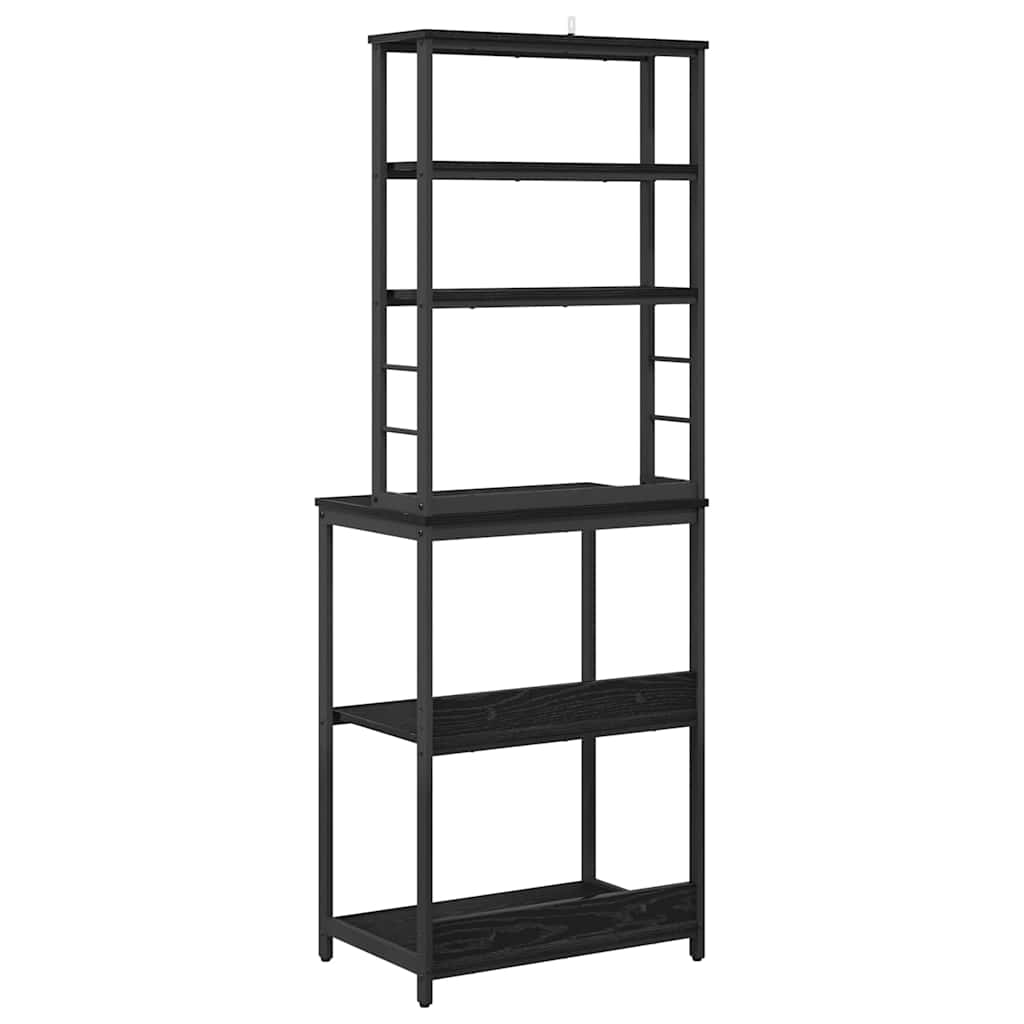 Mensola da cucina Rovere Nero 60 x 40 x 168 cm