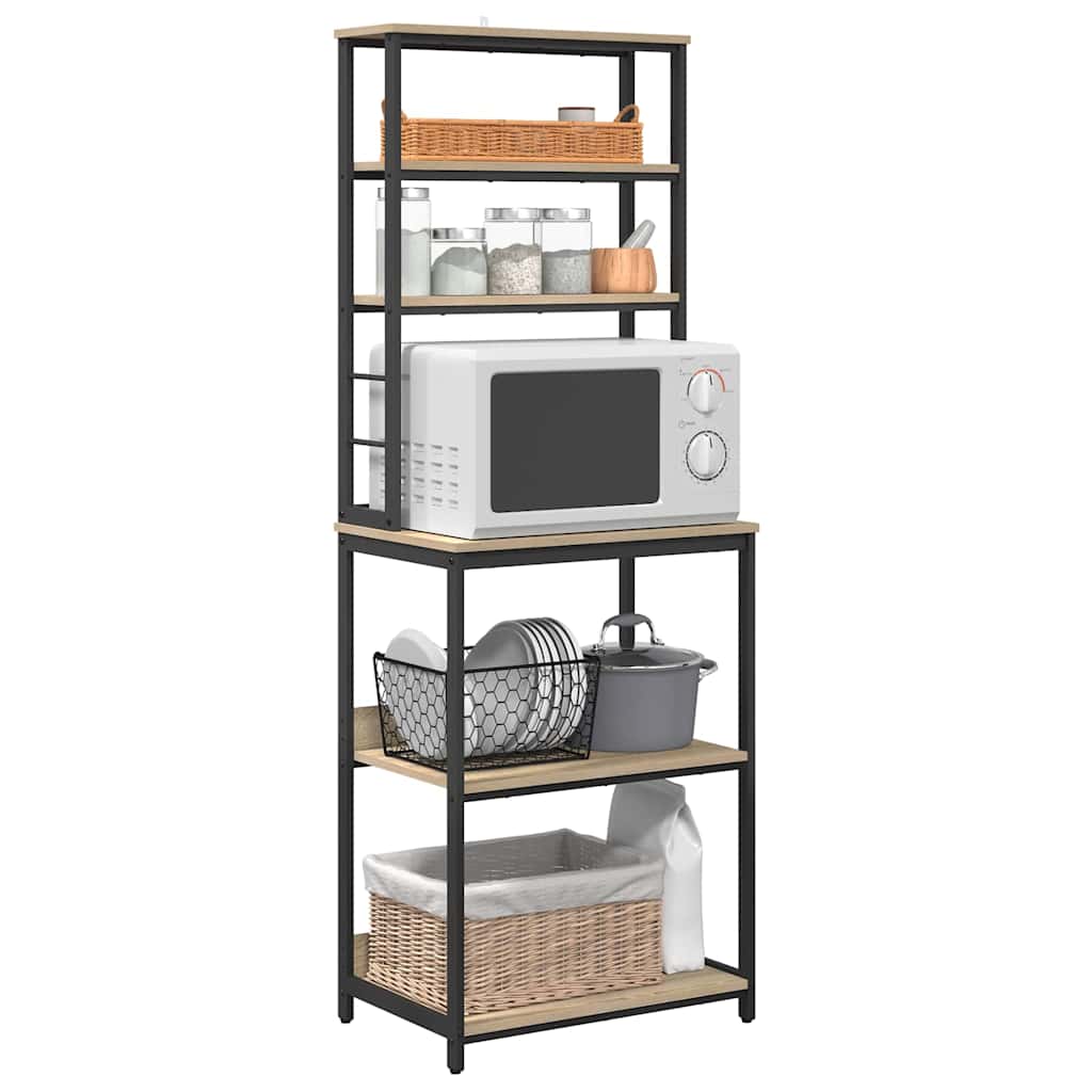 Mensola da cucina Rovere Sonoma 60 x 40 x 168 cm