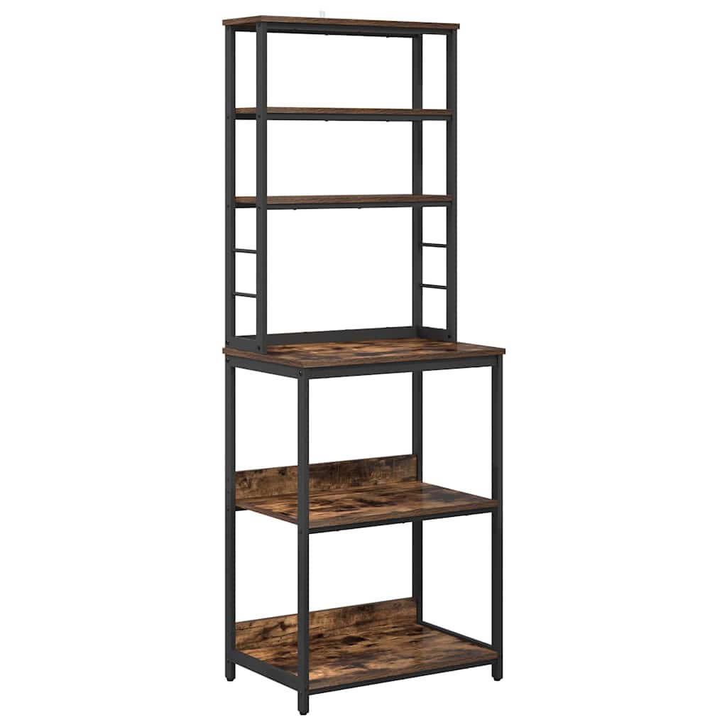 Mensola da cucina Rovere fumé 60 x 40 x 168 cm