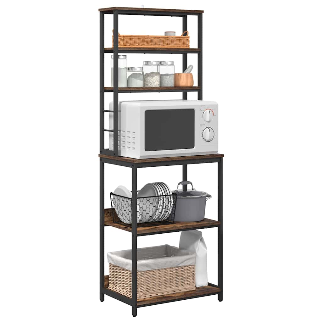 Mensola da cucina Rovere fumé 60 x 40 x 168 cm