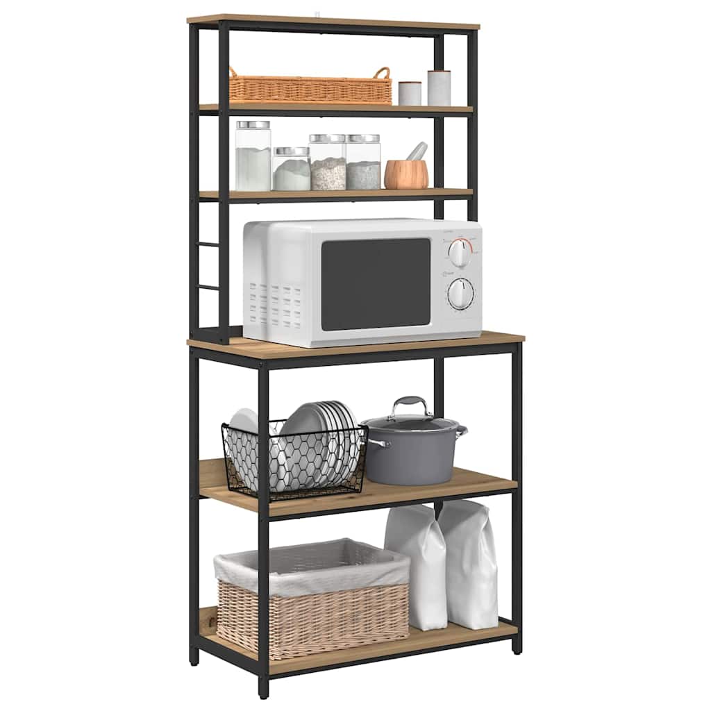 Mensola da cucina Rovere artigianale 80 x 40 x 168 cm