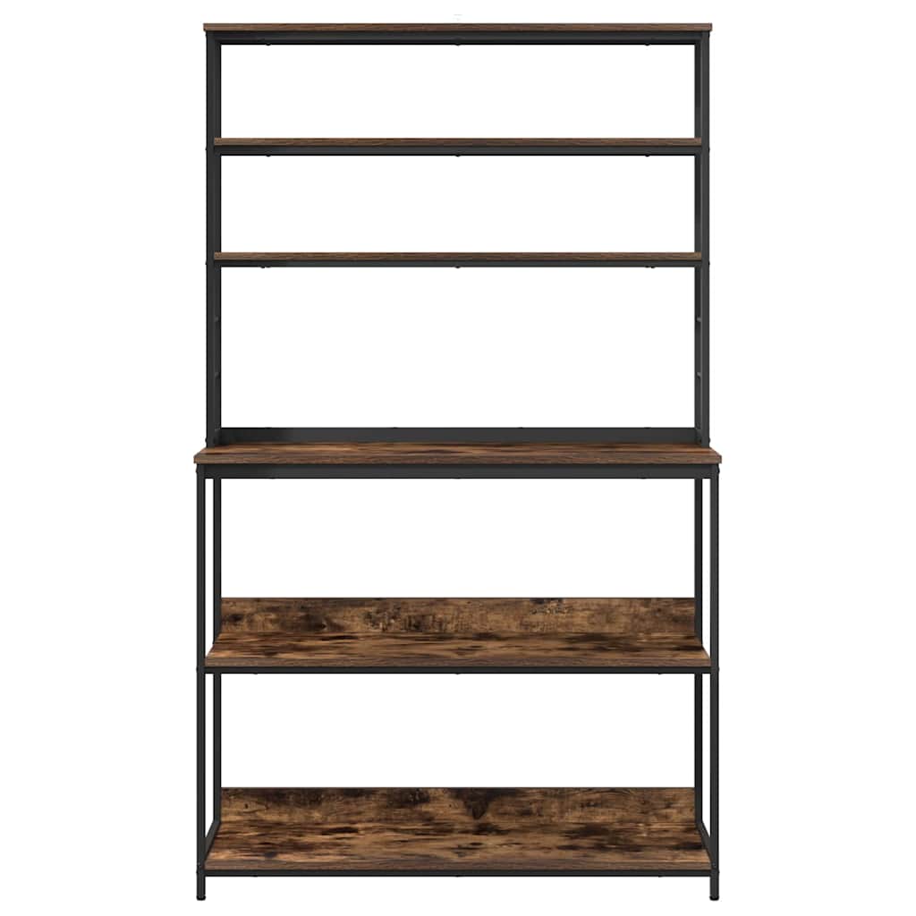 Mensola da cucina Rovere fumé 100 x 40 x 168 cm