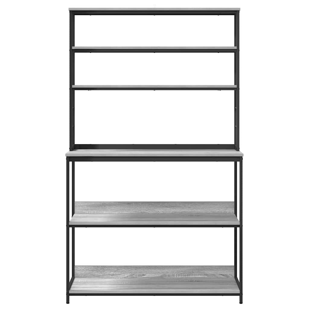 Mensola da cucina Grigio Sonoma 100 x 40 x 168 cm