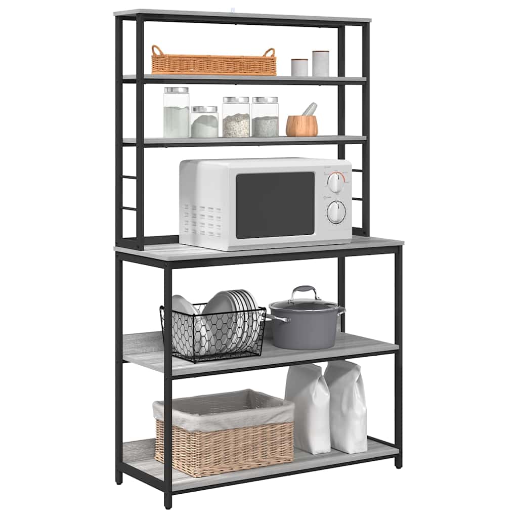 Mensola da cucina Grigio Sonoma 100 x 40 x 168 cm