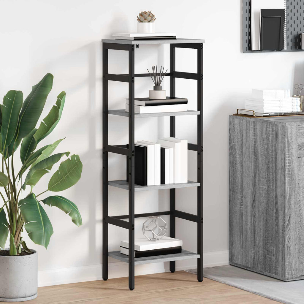 Libreria Grigio Sonoma 40 x 29,5 x 115 cm Legno multistrato