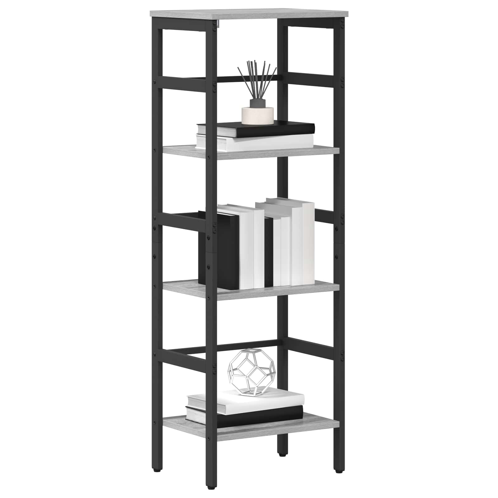 Libreria Grigio Sonoma 40 x 29,5 x 115 cm Legno multistrato