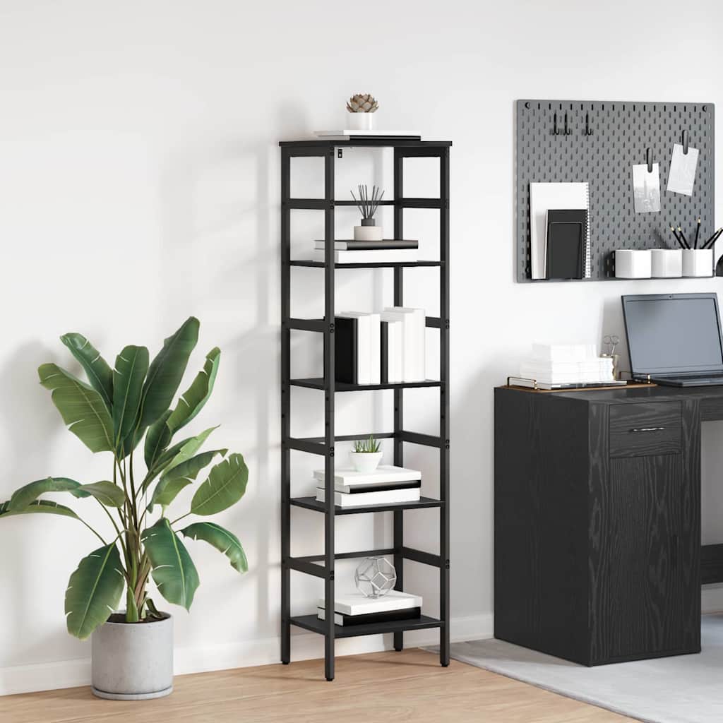 Libreria Rovere Nero 40 x 29,5 x 149 cm Legno multistrato