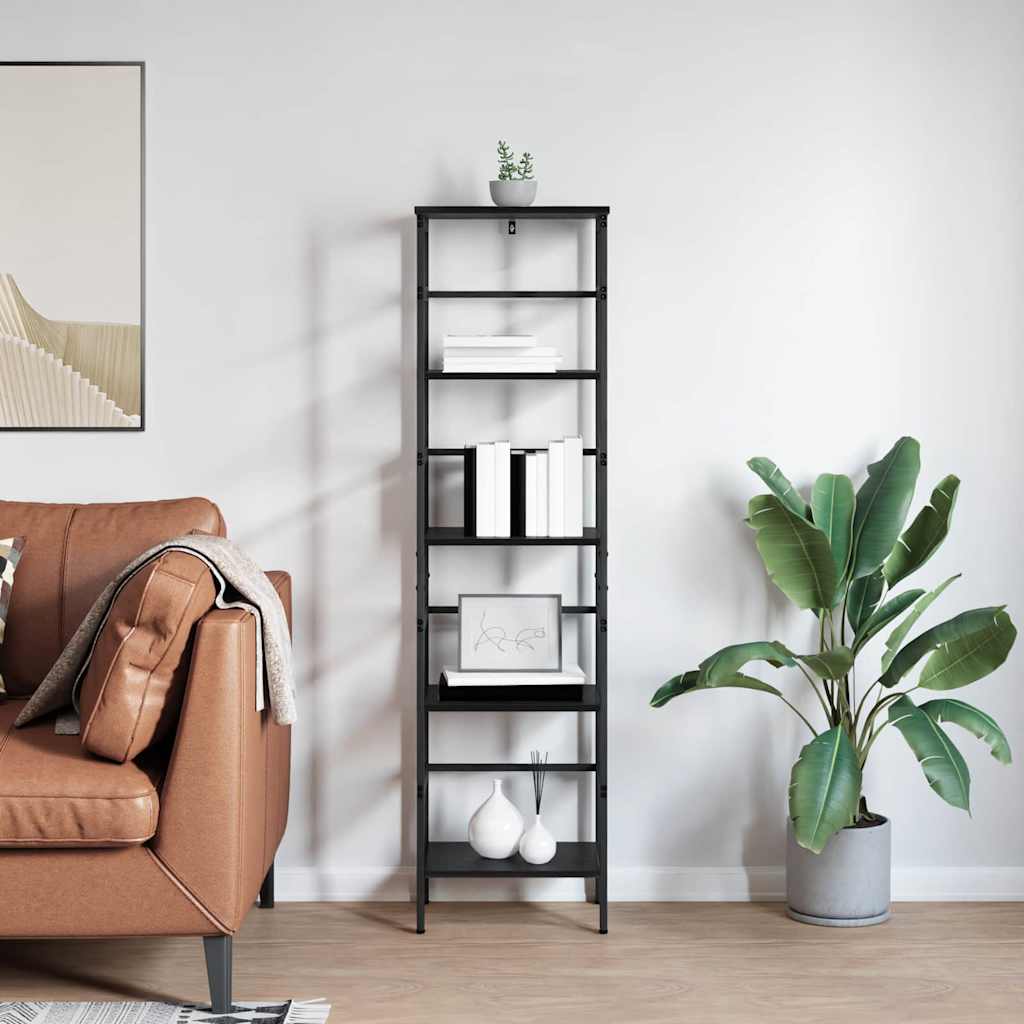 Libreria Rovere Nero 40 x 29,5 x 149 cm Legno multistrato