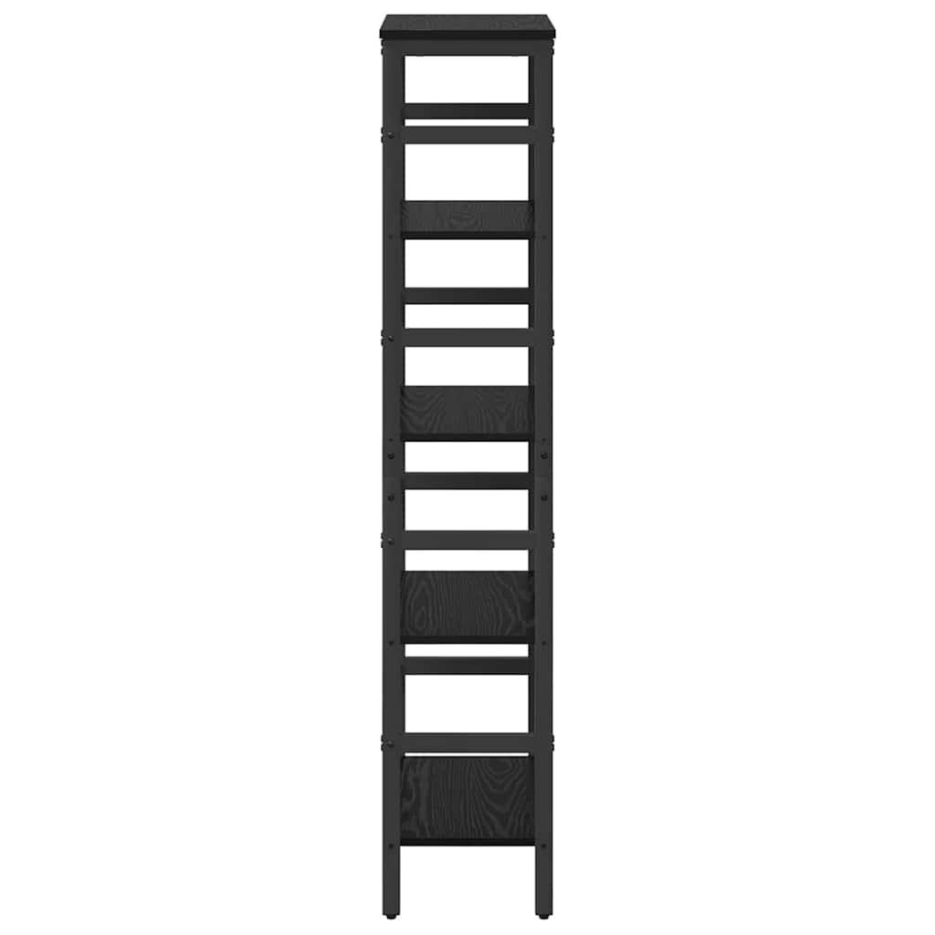 Libreria Rovere Nero 40 x 29,5 x 149 cm Legno multistrato