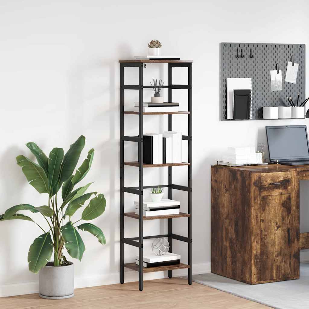 Libreria Rovere fumé 40 x 29,5 x 149 cm Legno multistrato