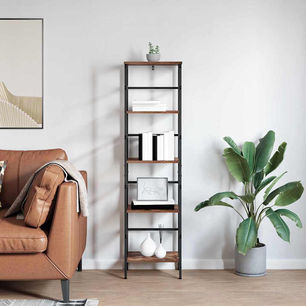 Libreria Rovere fumé 40 x 29,5 x 149 cm Legno multistrato
