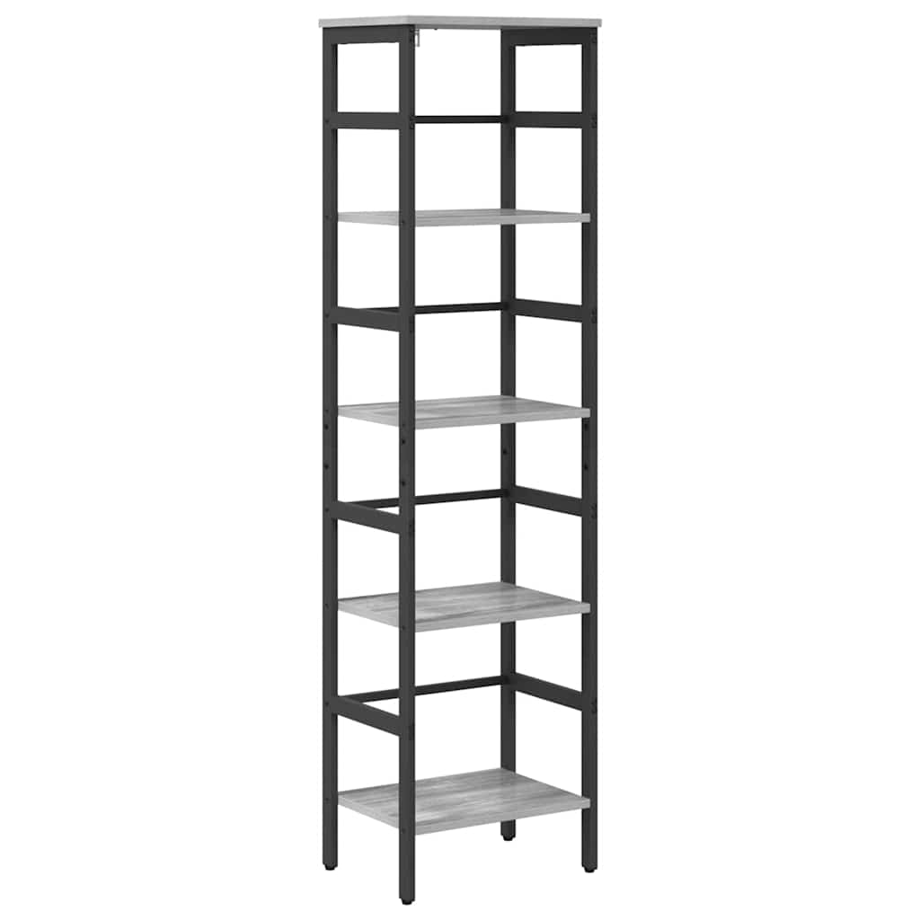 Libreria Grigio Sonoma 40 x 29,5 x 149 cm Legno multistrato