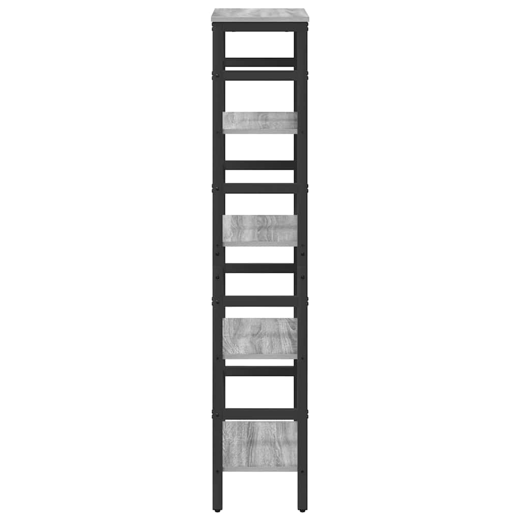 Libreria Grigio Sonoma 40 x 29,5 x 149 cm Legno multistrato