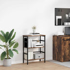 Libreria Rovere fumé 60 x 29,5 x 81 cm Legno multistrato