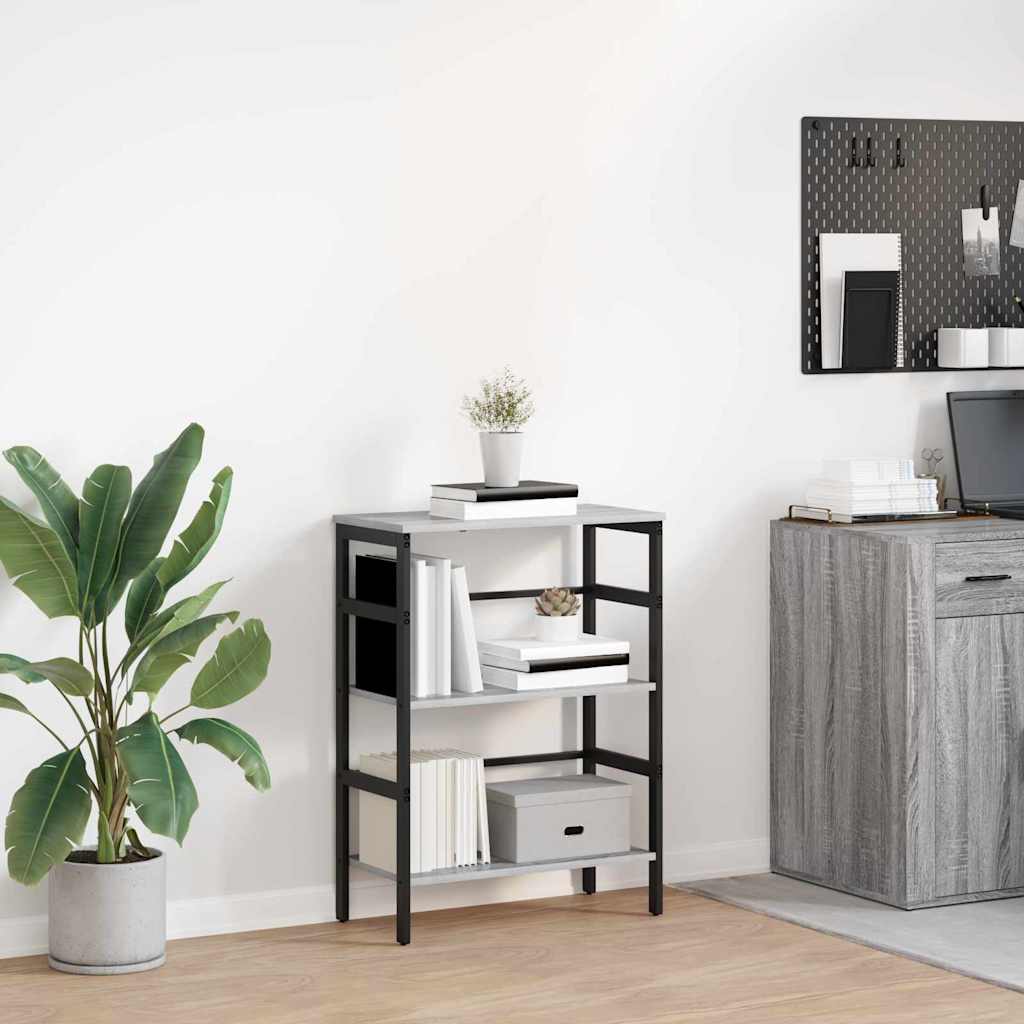 Libreria Grigio Sonoma 60 x 29,5 x 81 cm Legno multistrato